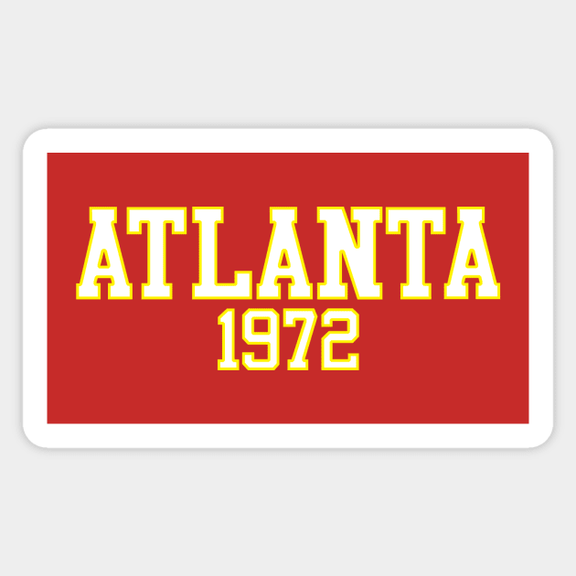 Atlanta 1972 Sticker by GloopTrekker